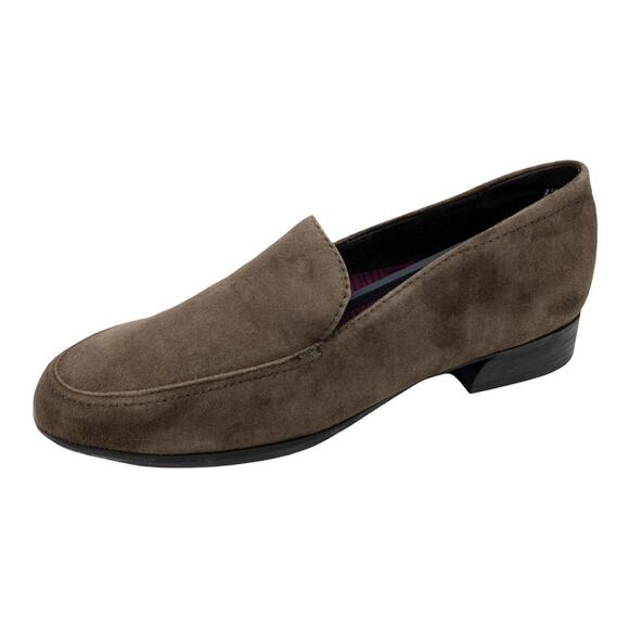 MUNRO Brown Harrison Water Resistant Suede Loafers 6.5 Women's - Picture 1 of 9